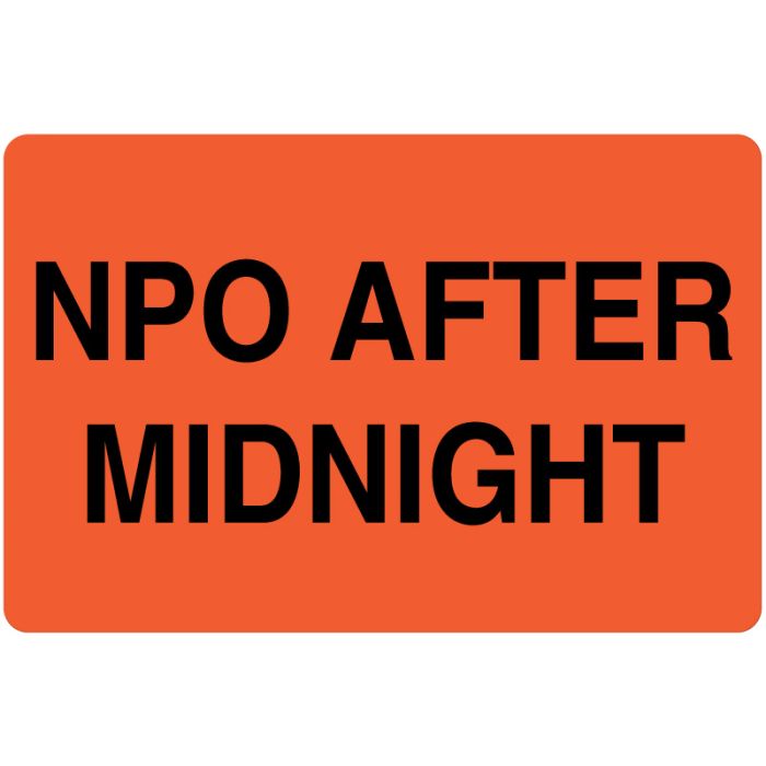 After Midnight, NPO Label, 4" x 25/8" United Ad Label