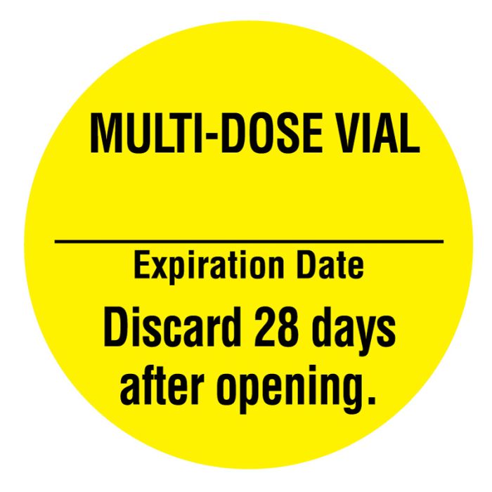 Multi Dose Vial Label 1 Dia United Ad Label