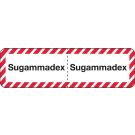 Sugammadex, I.V. Line Identification Label, 3" x 7/8"