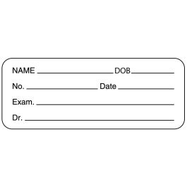 Pathology Labels, Name EXAM 2-1/4