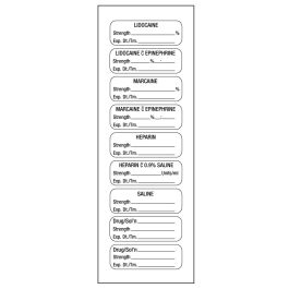 9-label Sheet, 1-1/2