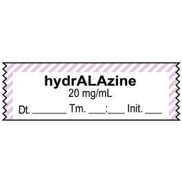 Anesthesia Label, Labetalol mg/mL Date Time Initial, 1-1/2 x 1/2