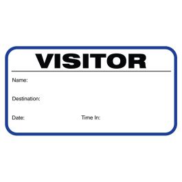 Visitor Pass Book With Duplicate, 3-1/2